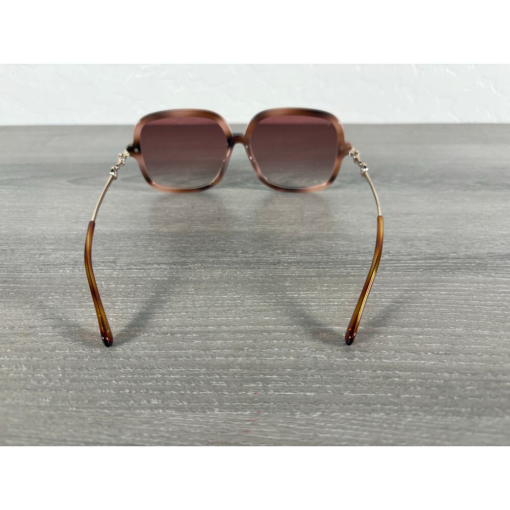 Gucci GG0884SA 003 Sunglasses 58mm Square Havana Brown Gradient w/ Case & Pouch - Picture 7 of 10